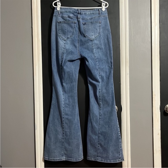 Ashley Stewart Light Wash Flare Jeans Size: 10 - Picture 2 of 8